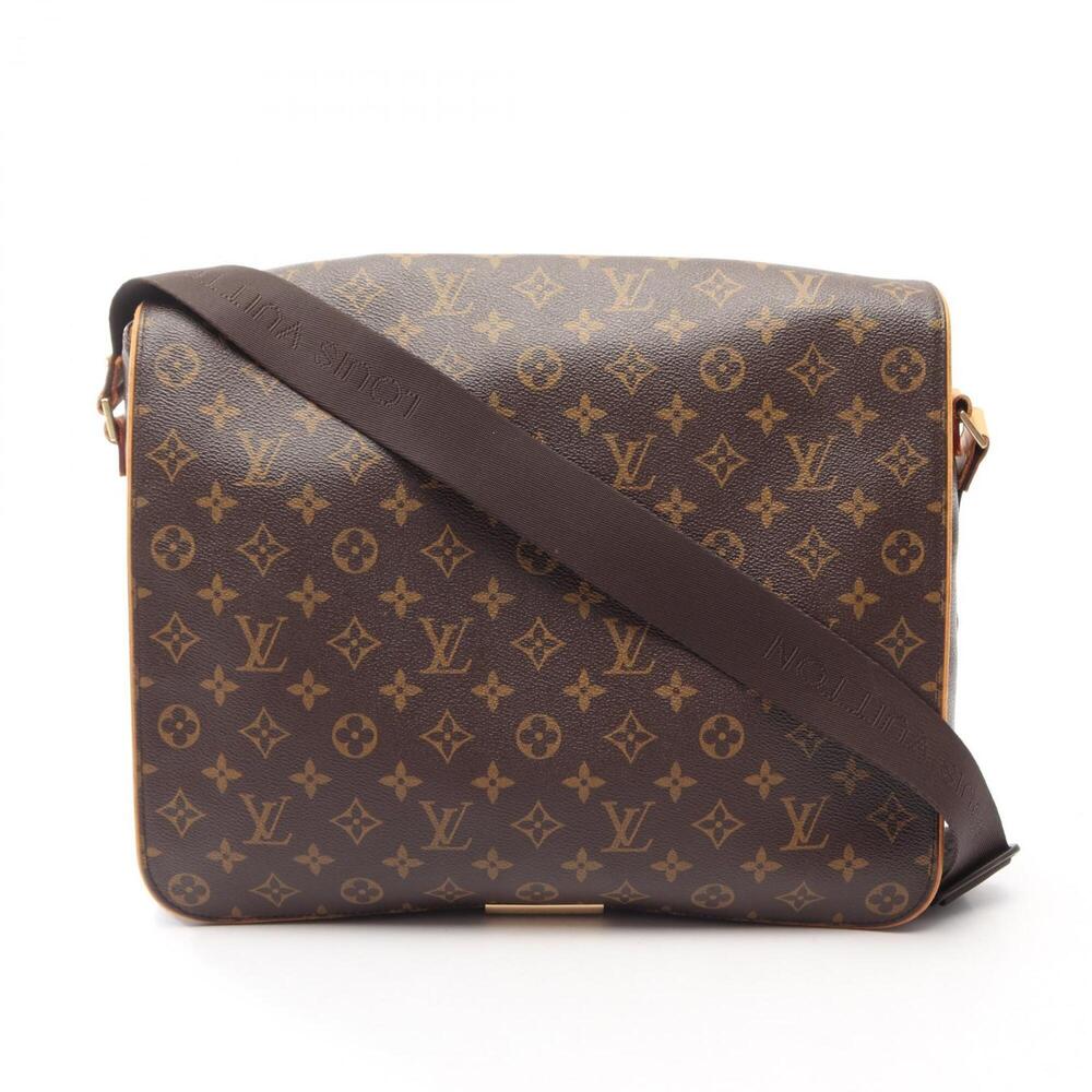 LOUIS VUITTON Authentic Brown Monogram Leather Shoulder Bag